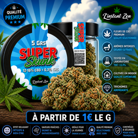 CBD Medium Bud – Super Skunk - 11,87%