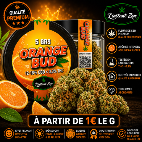 CBD Medium Bud – Orange bud - 11,08%