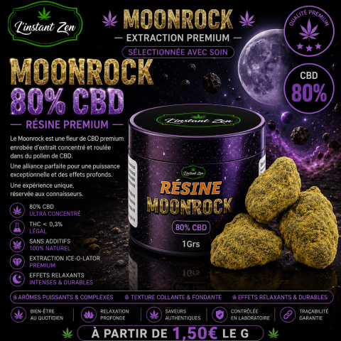 CBD Premium - Moonrock Rock - 80%