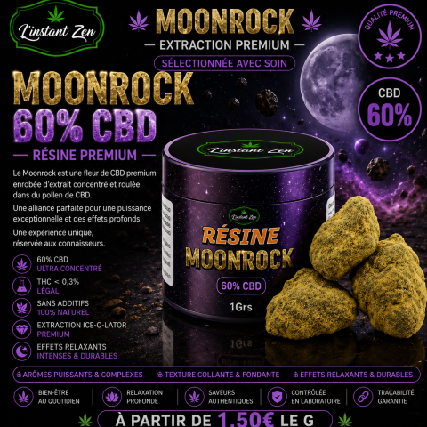 CBD Premium - Moonrock Rock - 60%