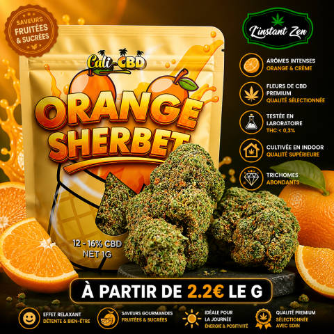 CBD Californie - ORANGE SHERBERT - 15,54%