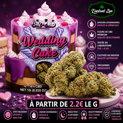 CBD Californie - WEDDING CAKE - 12,46%