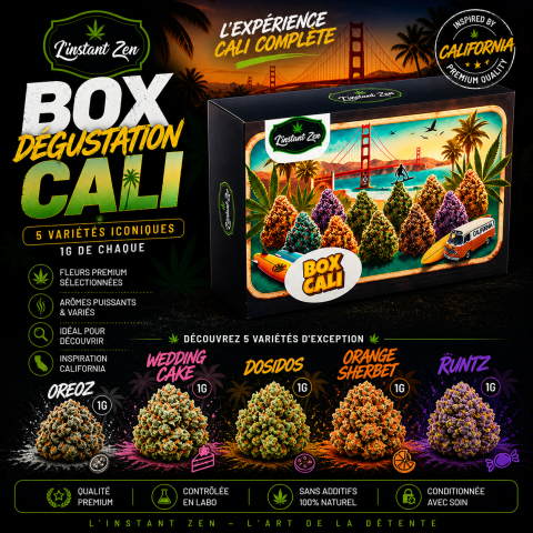 CALI BUD BOX – 5 FLEURS CBD CALIFORIENNE