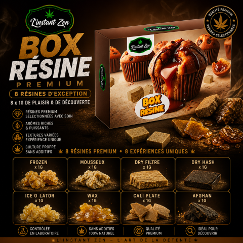 RÉSINE BOX – 8 POLLEN CBD PREMIUM