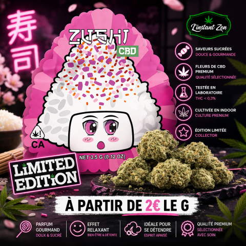 CBD Californie - ZUSHI - 15.86% - Édition Limitée 3,5G