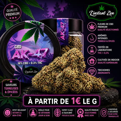 CBD Medium Bud – AK-47 - 13,4%