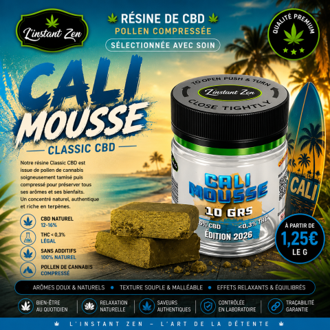 Résine - Cali Mousse CBD - 20%