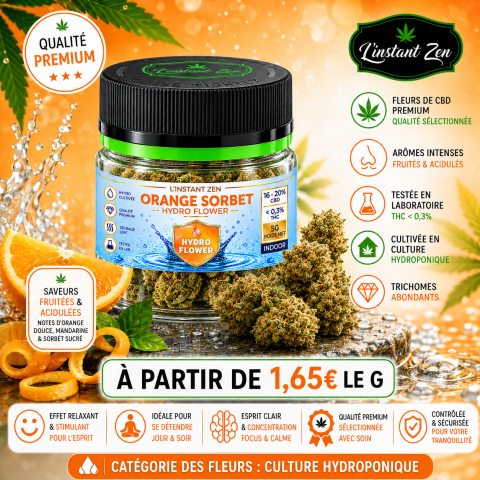 CBD Hydro – Orange Sorbet – 22 à 26%