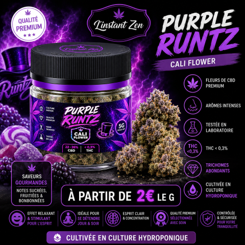 CBD Cali – Purple Runtz – 22 à 26%